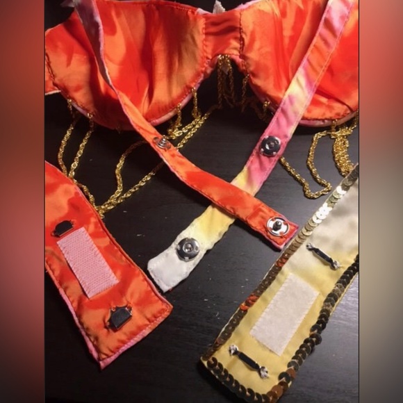 One of a Kind Belly Dance Costume. Hand Crafted. 32 B cup and 27 Inch Waist - Picture 6 of 10